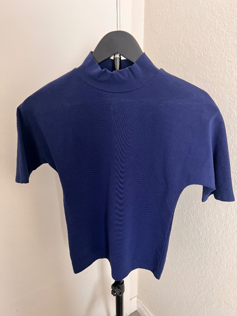 Ann Taylor Navy Blue Mock Turtleneck | Size Small